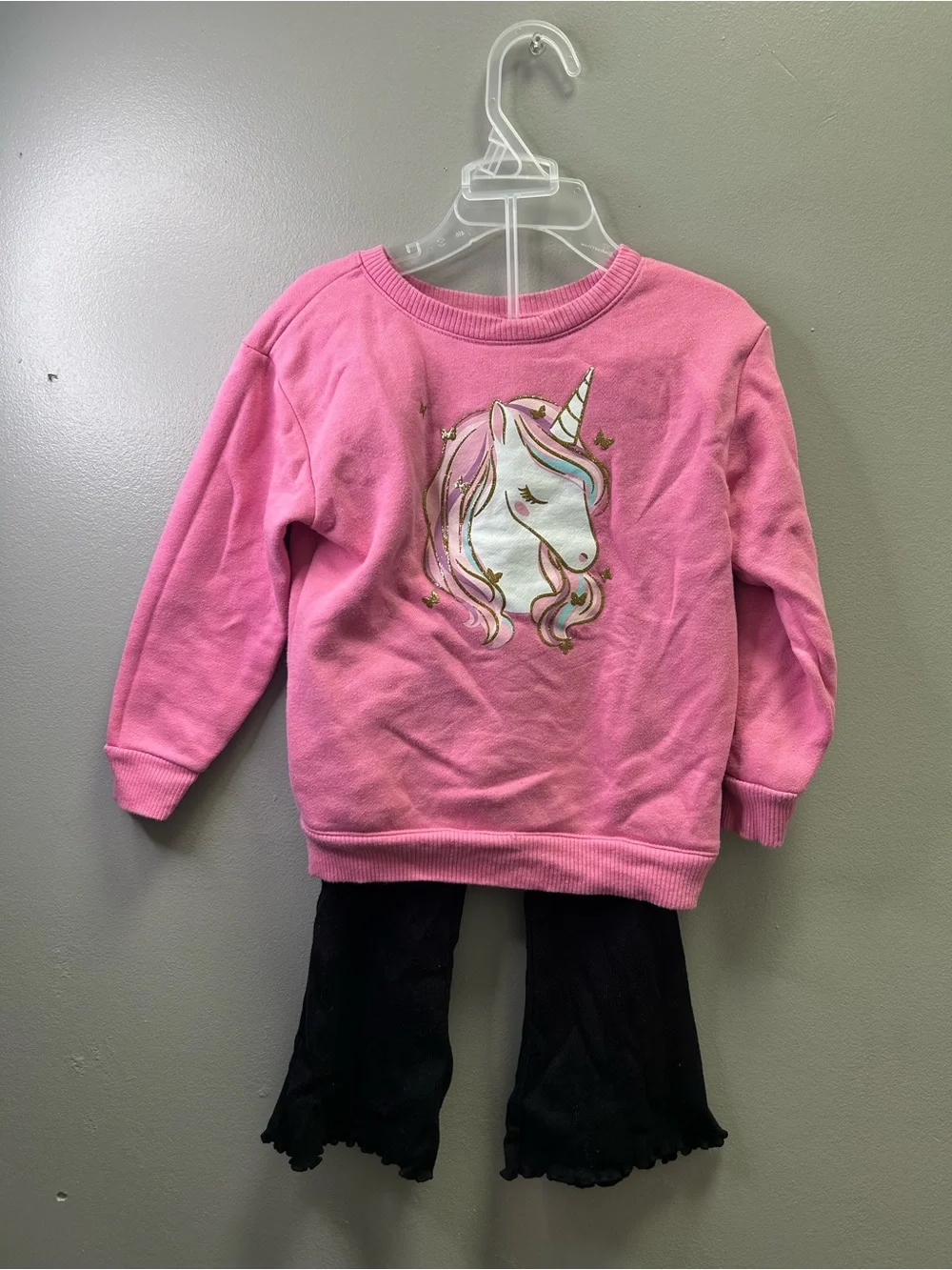 Garanimals Pink Unicorn Graphic Sweater Set